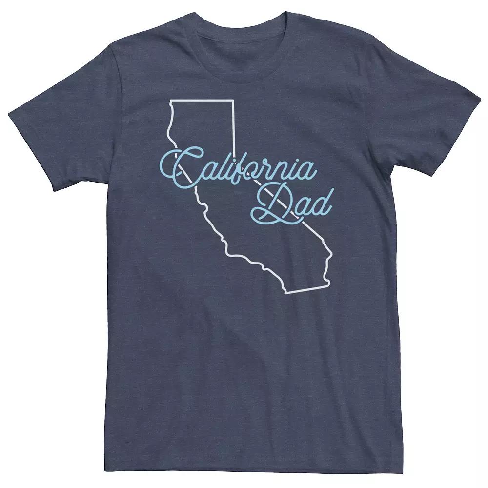 Big & Tall "California Dad" Outline Tee, Men's,  Product Image
