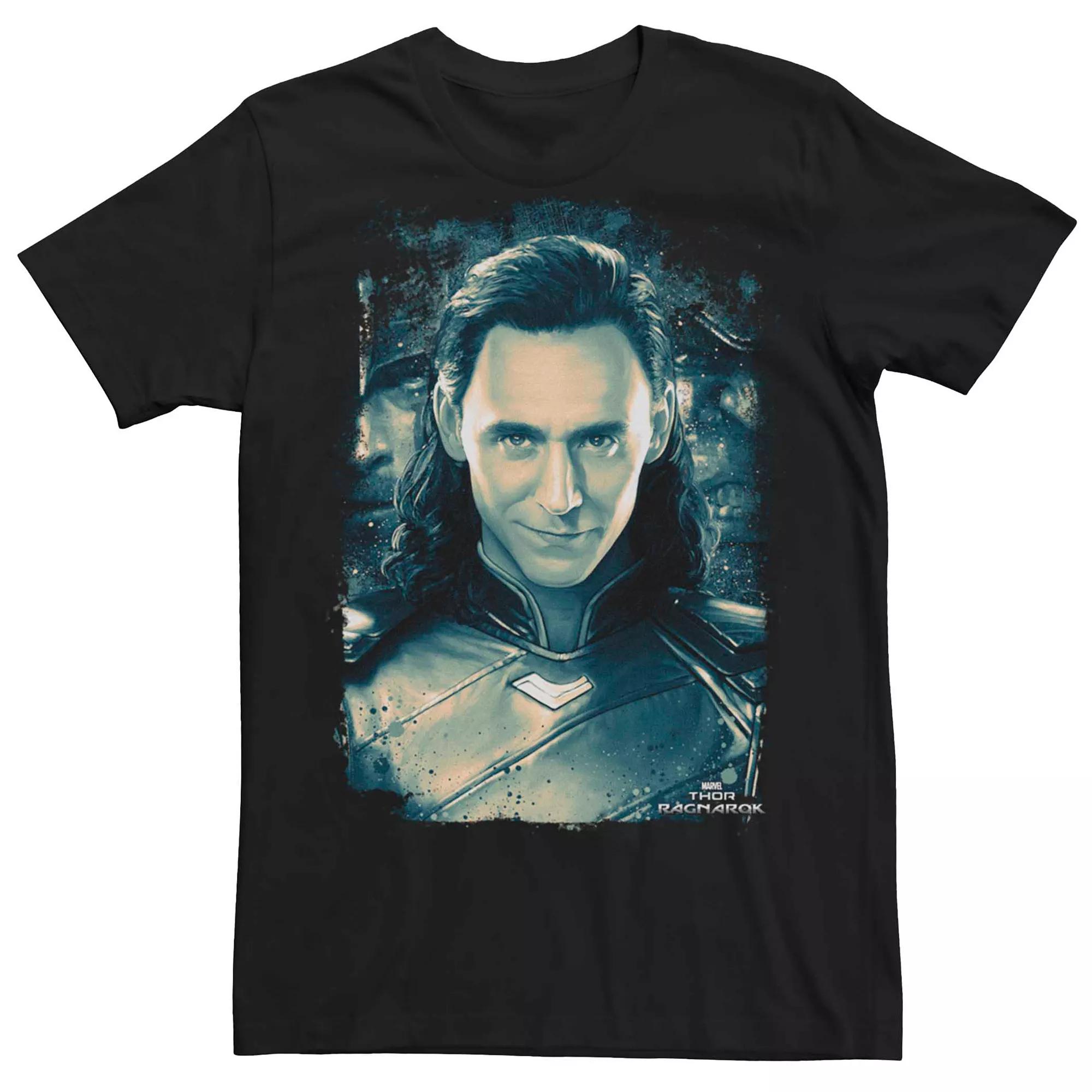 Men's Marvel Thor Ragnarok Loki Grunge Portrait Tee,  Product Image