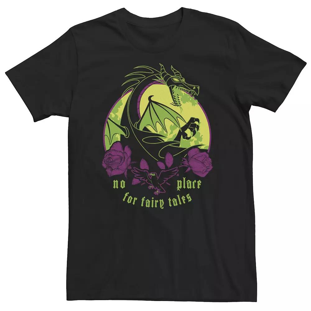 Big & Tall Disney Villains Maleficent Dragon No Place For Fairy Tales Tee, Men's,  Product Image