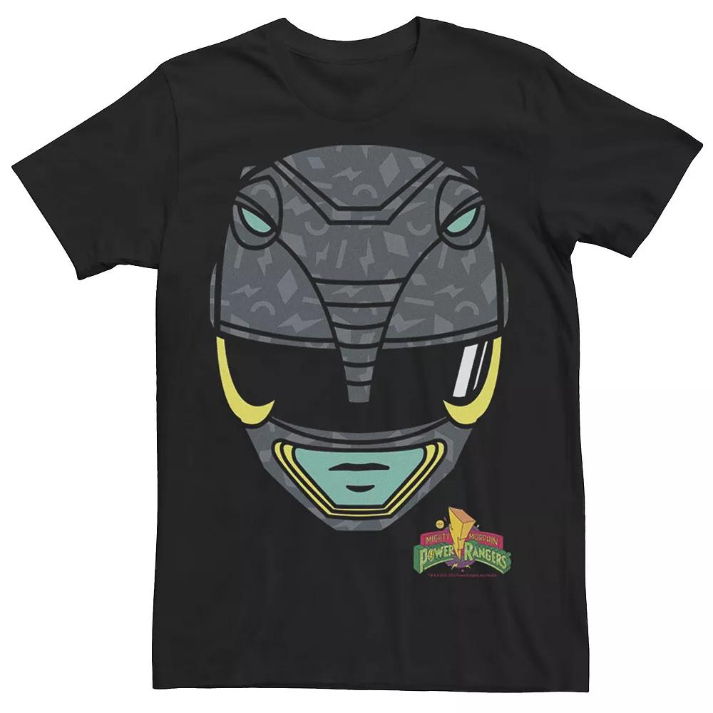 Big & Tall Power Rangers Black Ranger Big Face Tee, Men's,  Product Image