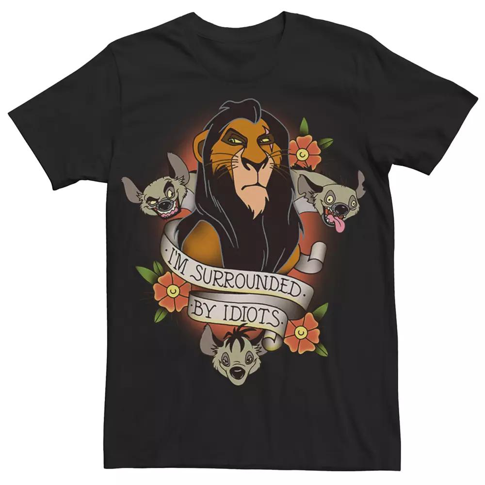 Men's Lion King Scar Surrounded By Idiots Tee,  Product Image