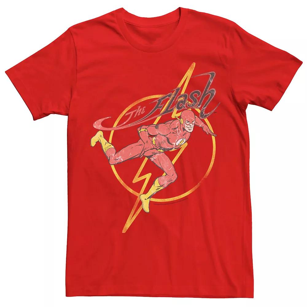 Men's DC Comics The Flash Symbol Fill Pose Tee,  Product Image