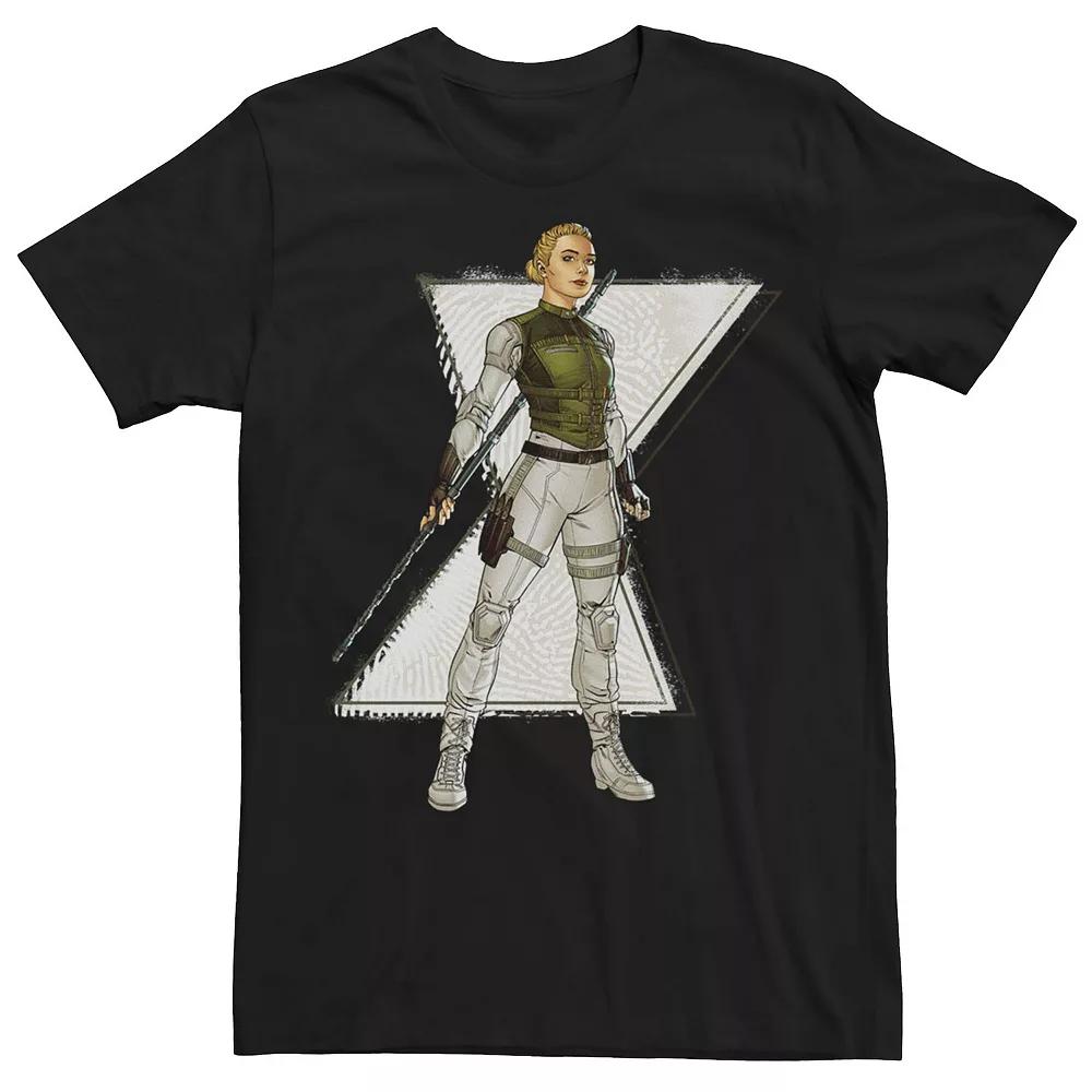 Men's Marvel Black Widow Yelena Belova Comic Style Portrait Tee,  Product Image