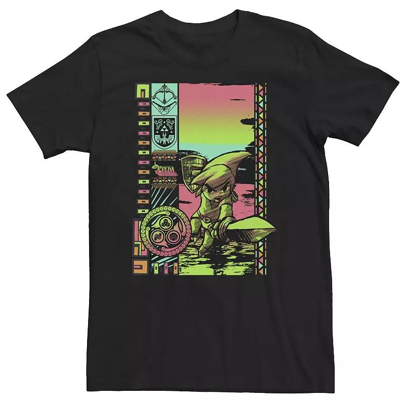 Big & Tall Nintendo Hang Ten Tee, Men's,  Product Image