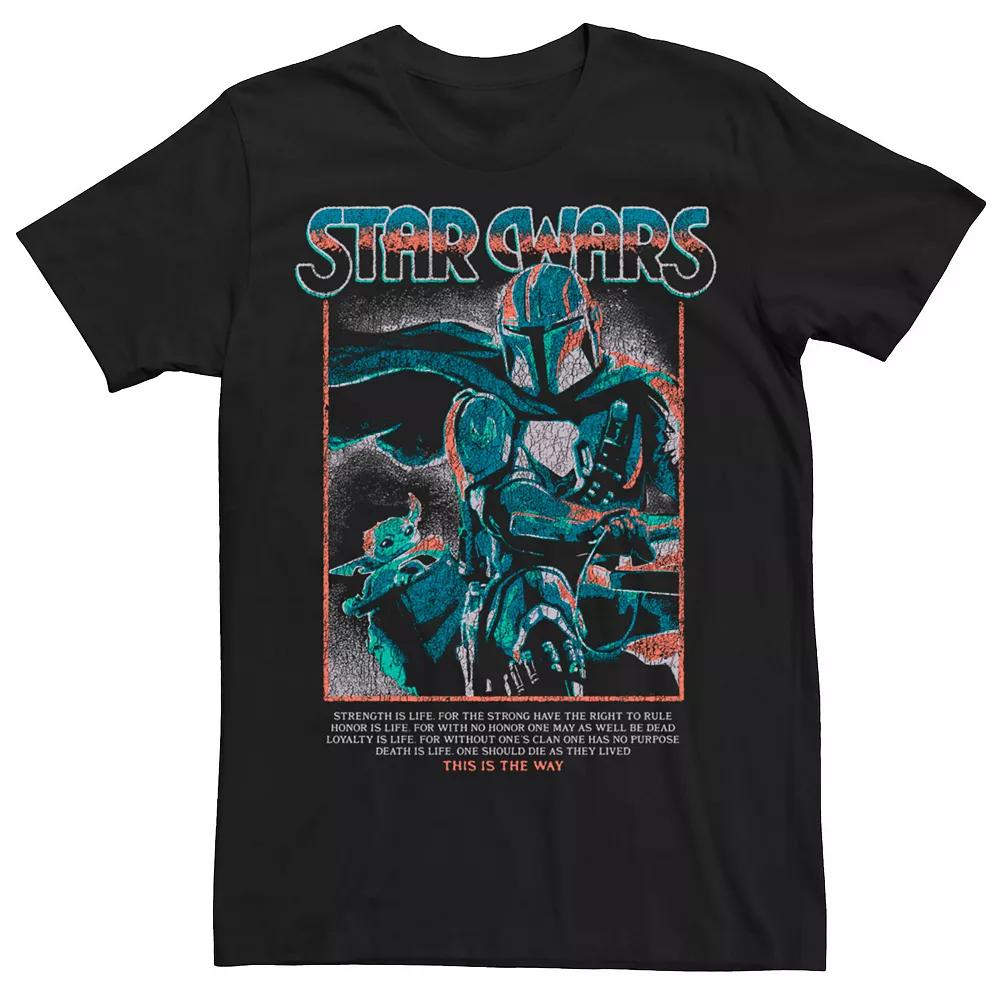 Men's Star Wars The Mandalorioan Mando & Grogu Joy Ride Scene Tee,  Product Image