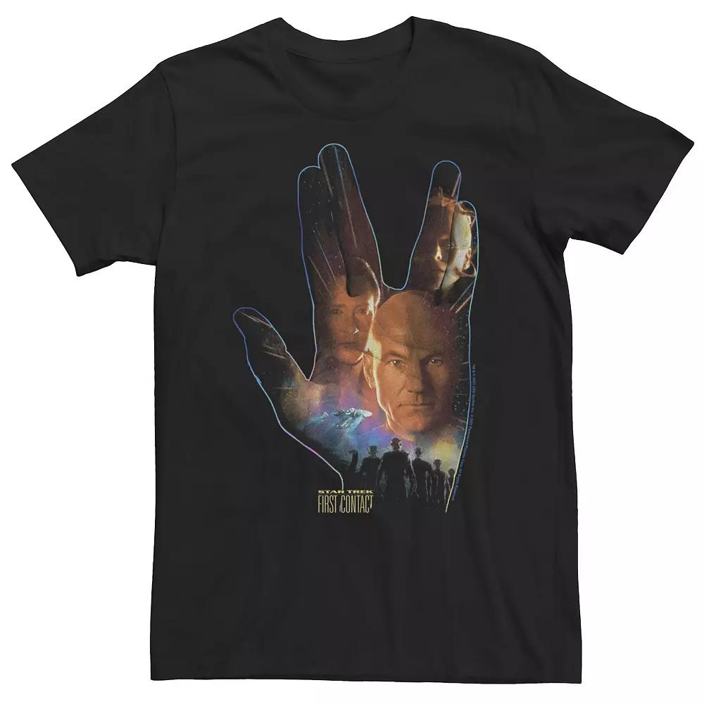 Big & Tall Star Trek First Contact Live Long And Prosper Fill Tee, Men's,  Product Image