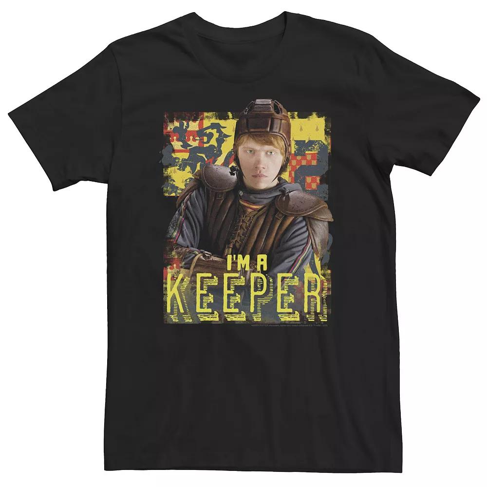 Big & Tall Harry Potter Ron Weasley I'm A Keeper Poster Tee, Men's,  Product Image