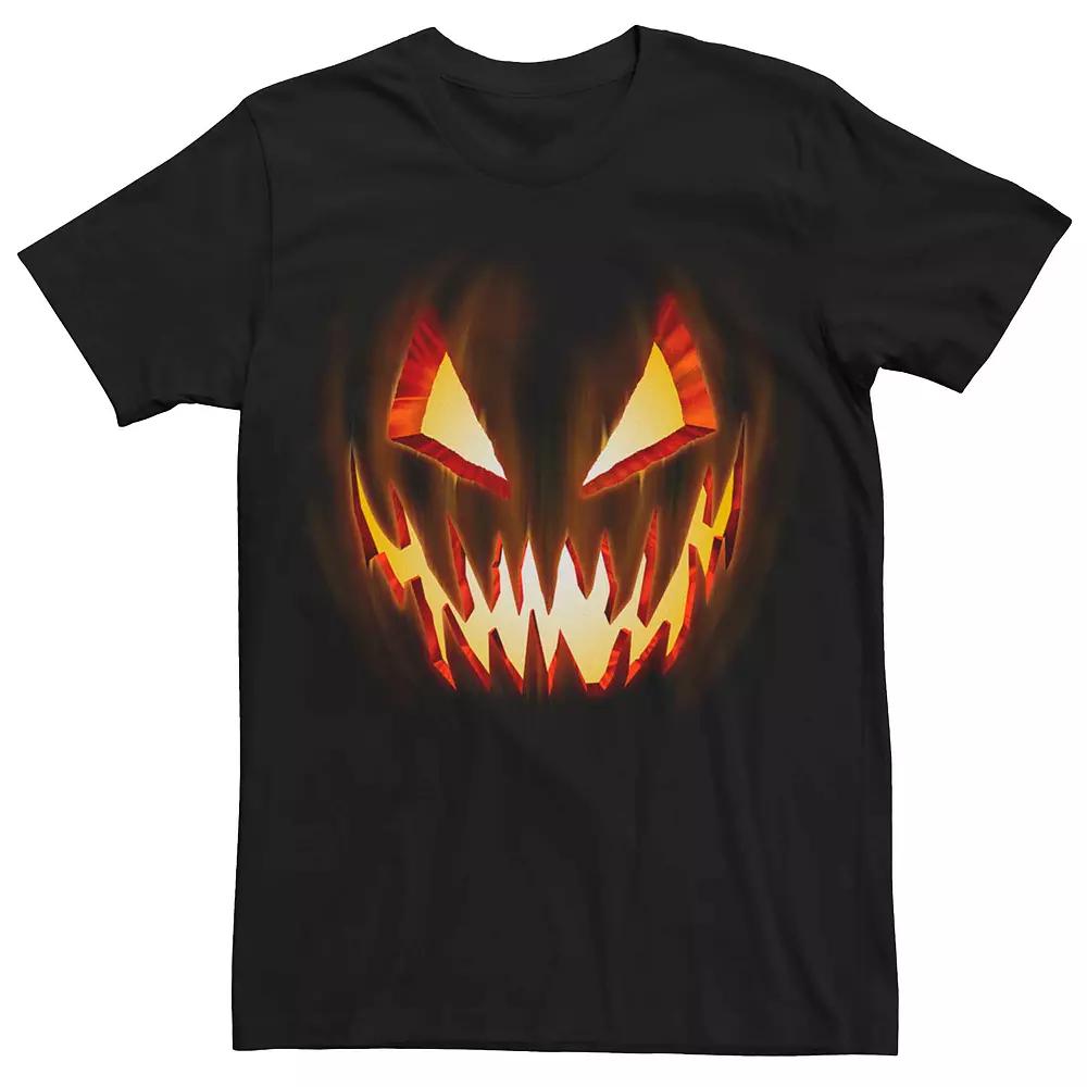 Men's Jack O'Lantern Halloween Graphic Tee, Size: Large, Black Product Image