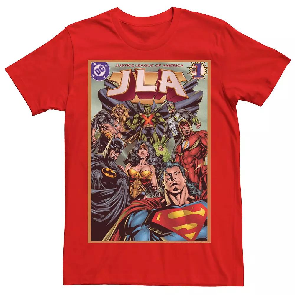 Men's DC Comics Justice League Group Shot Comic Cover Tee,  Product Image