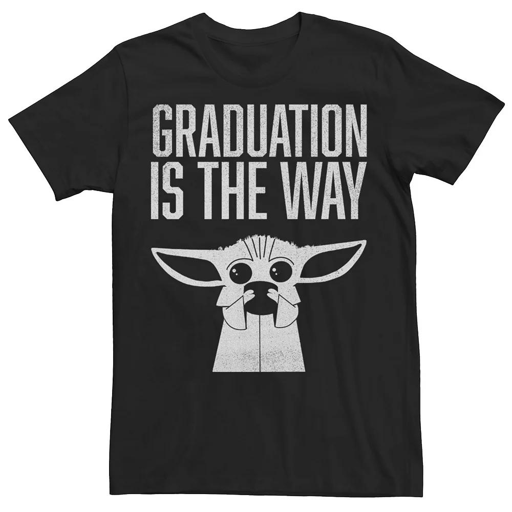 Men's Star Wars The Mandalorian Distressed Grogu Graduation Is The Way Tee,  Product Image