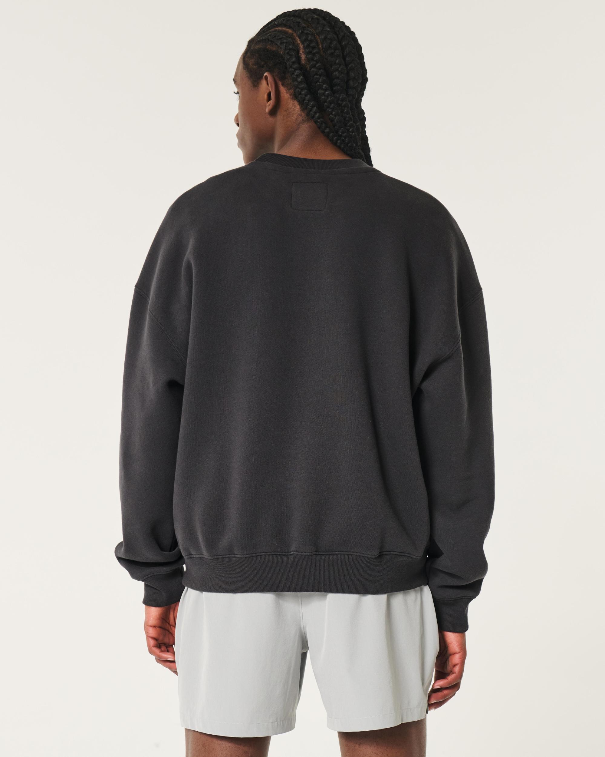 Boxy University of Oklahoma Sooners Graphic Crew Sweatshirt Product Image