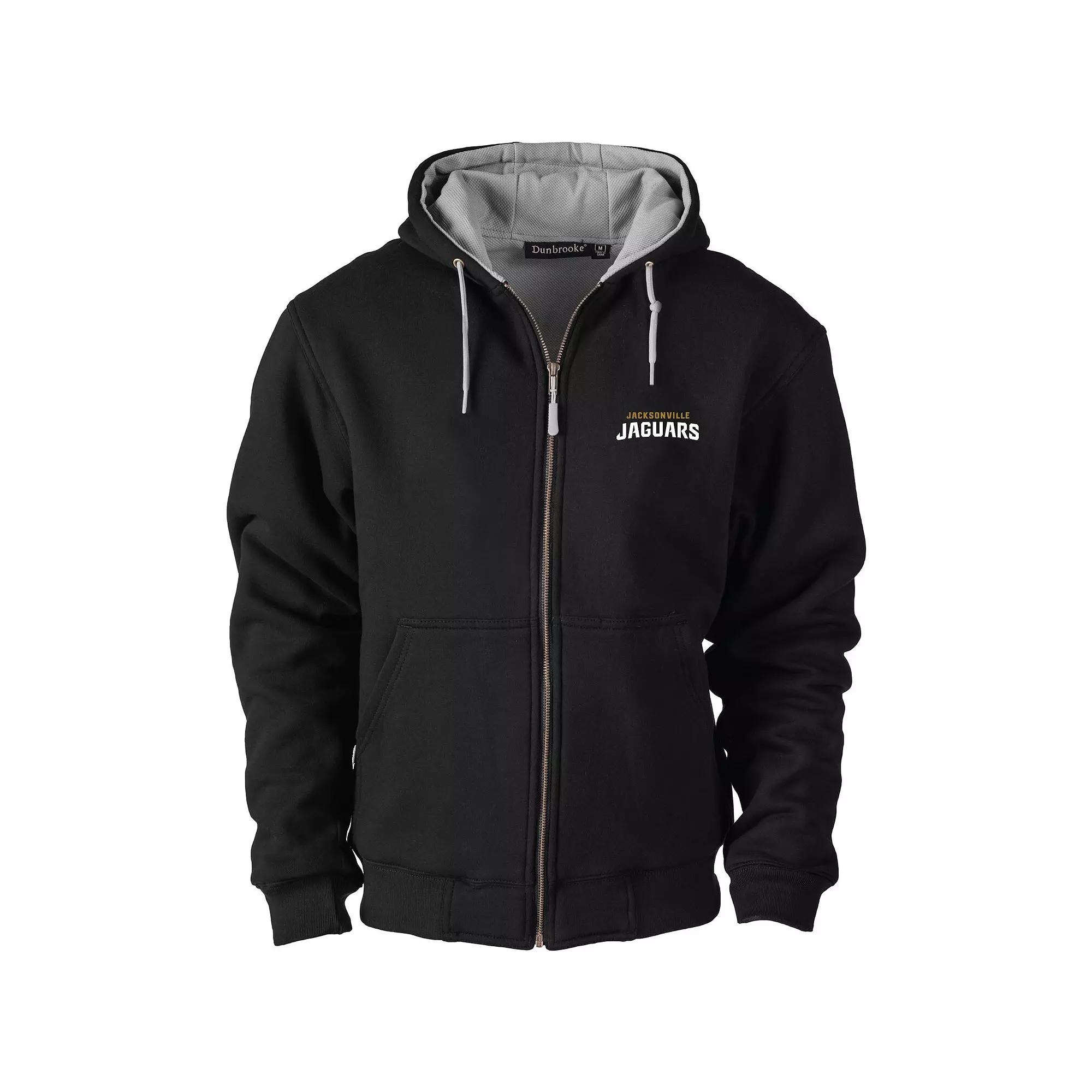 Men's Dunbrooke Black Jacksonville Jaguars Craftsman Thermal-Lined Full-Zip Hoodie,  Product Image