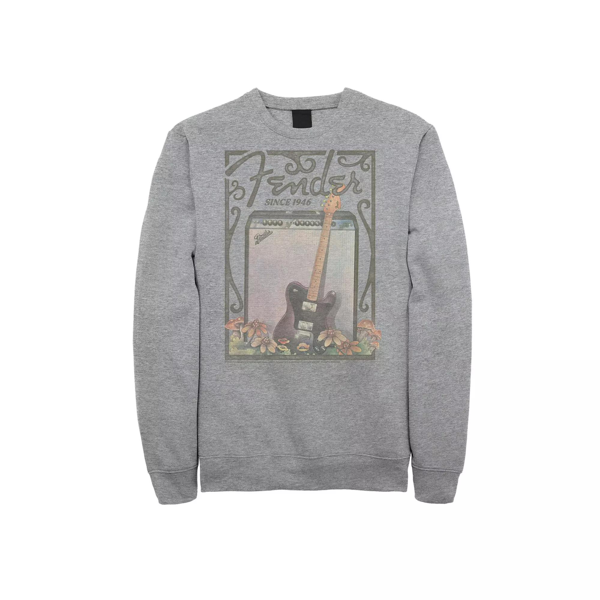 Big & Tall Fender Since 1946 Floral Fleece Sweatshirt, Men's,  Product Image