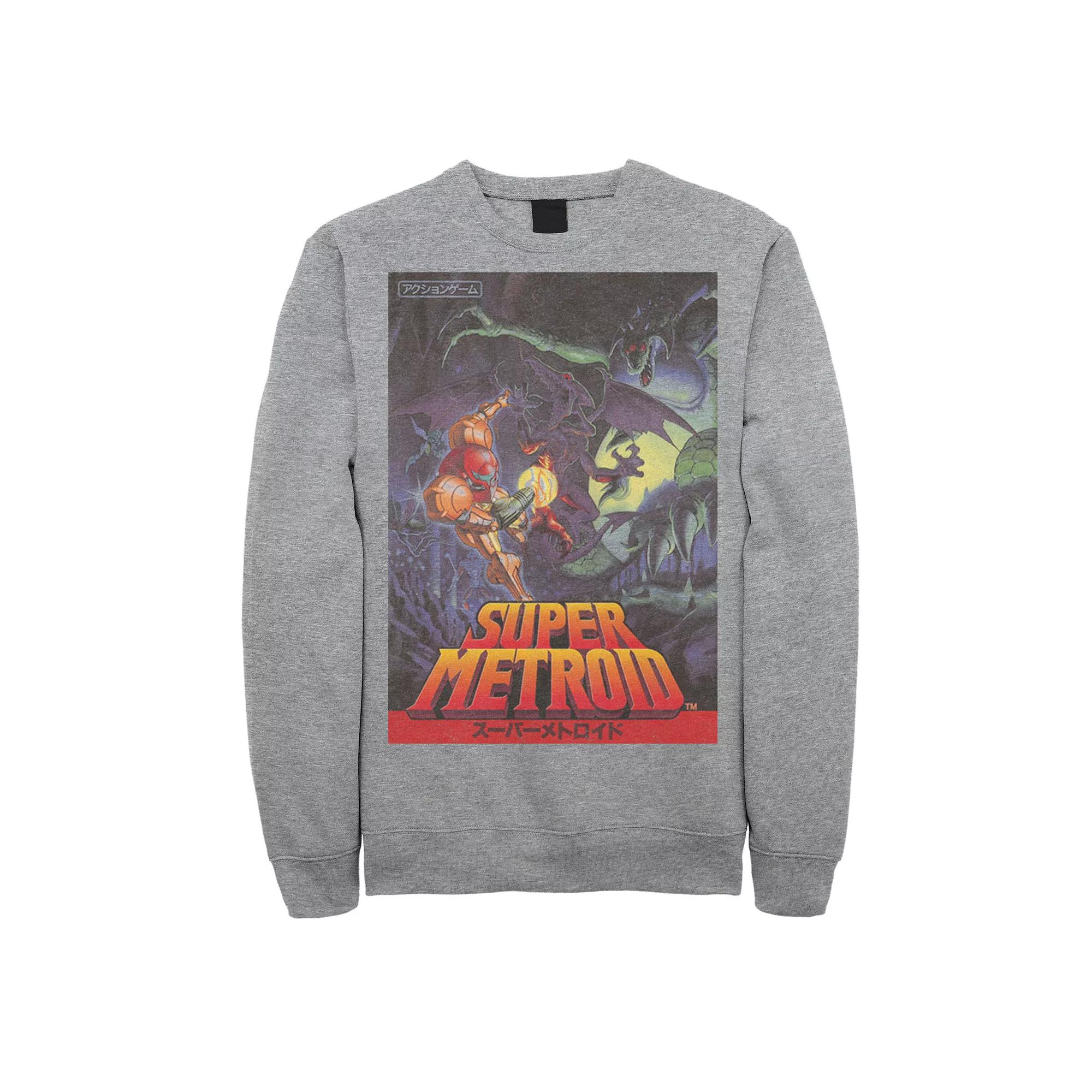 Men's Nintendo Samus Super Metroid Cover Sweatshirt,  Product Image