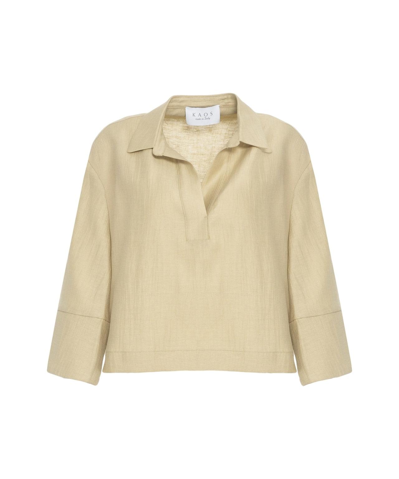 Polo collar blouse Product Image