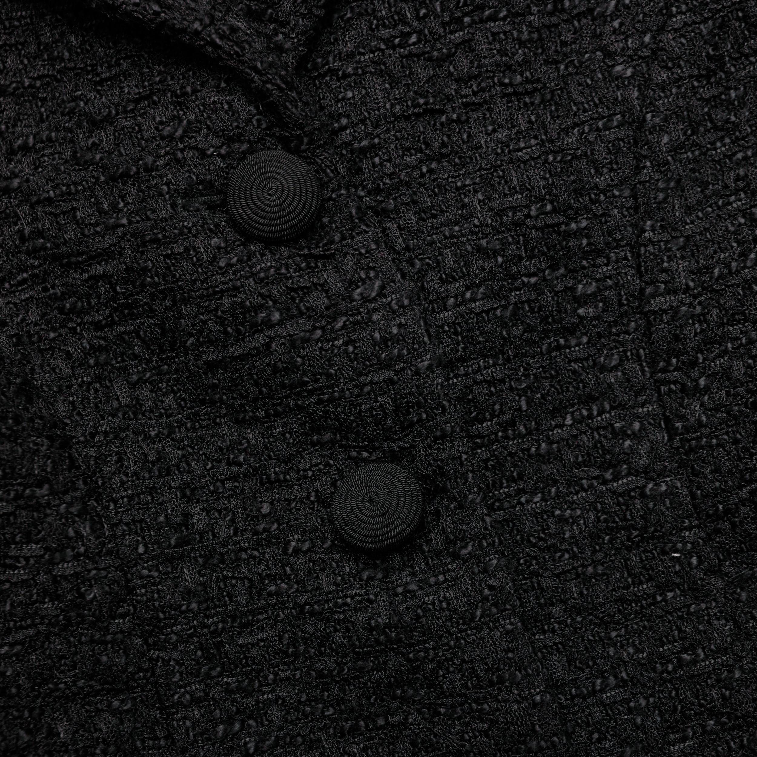Black Boucle Jacket Product Image