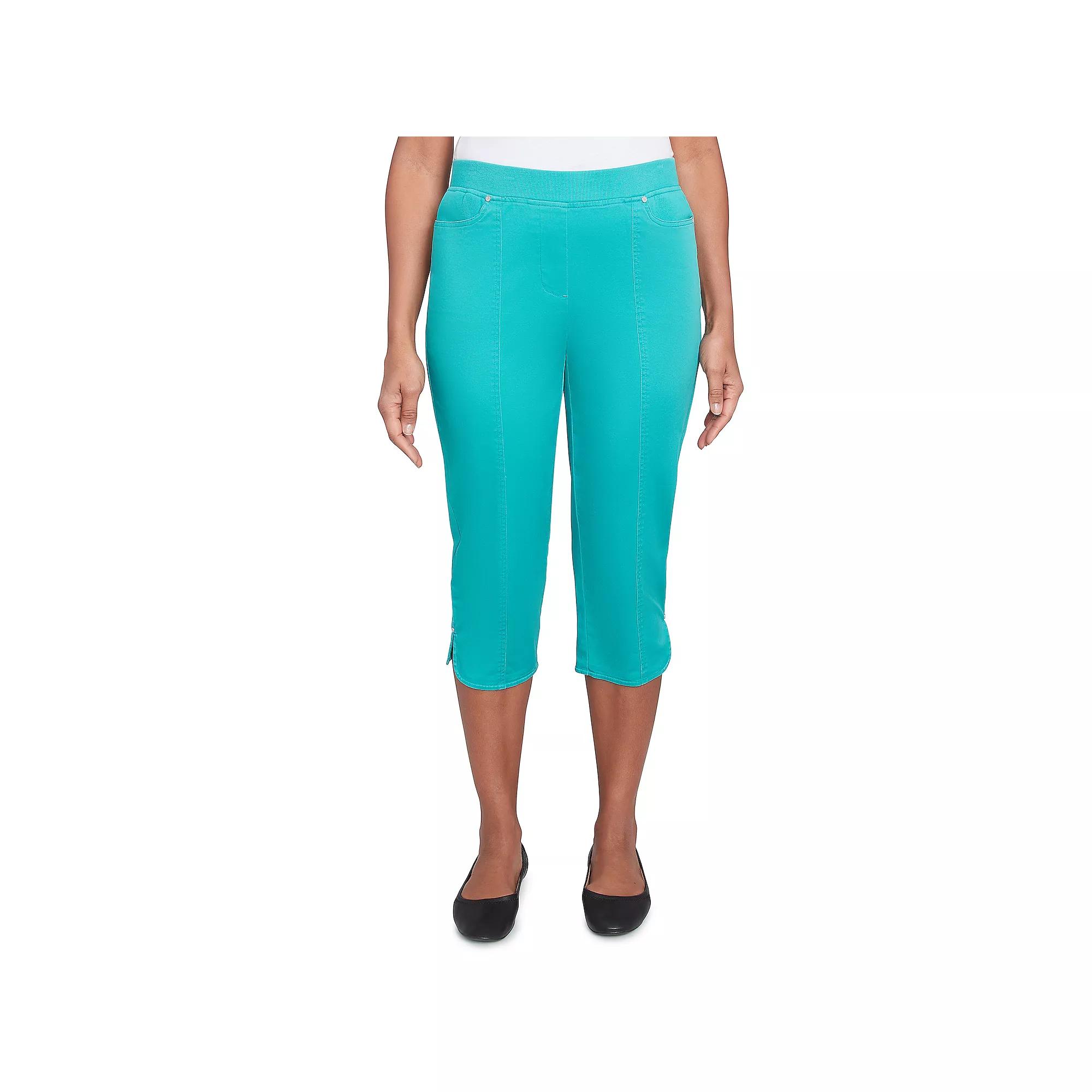 Women's Alfred Dunner Tailored Tulip Hem Capri Pants,  Product Image