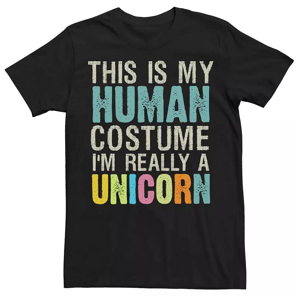 Men's Human Costume I'm Really A Unicorn Tee,  Product Image
