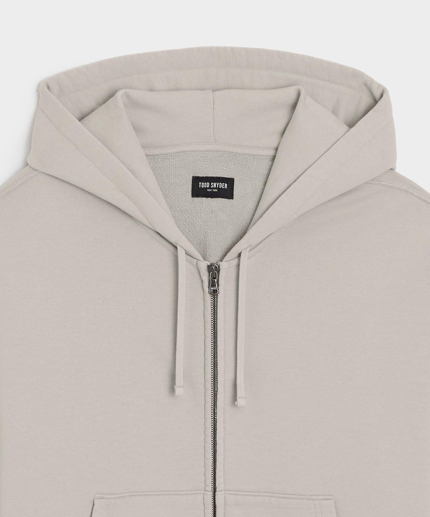 Relaxed Portuguese Terry Full-Zip Hoodie Product Image