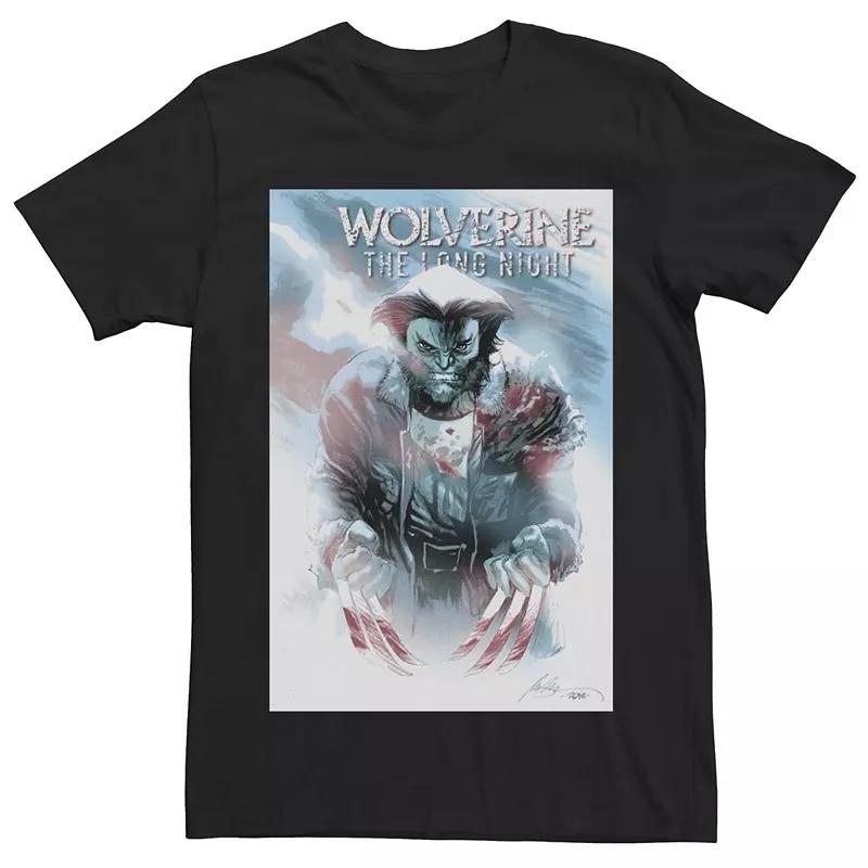 Mens Marvel Wolverine The Long Night Poster Tee Product Image