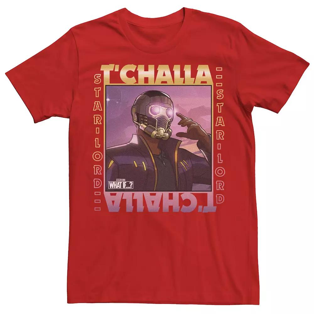 Men's Marvel What If T'Challa Star Lord Poster Tee,  Product Image