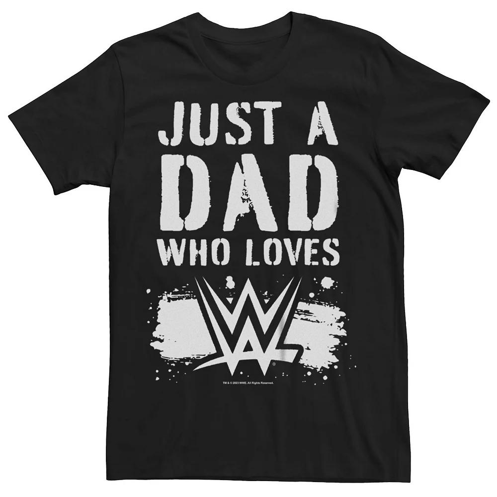 Big & Tall Just A Dad Who Loves WWE Graphic Tee, Men's,  Product Image