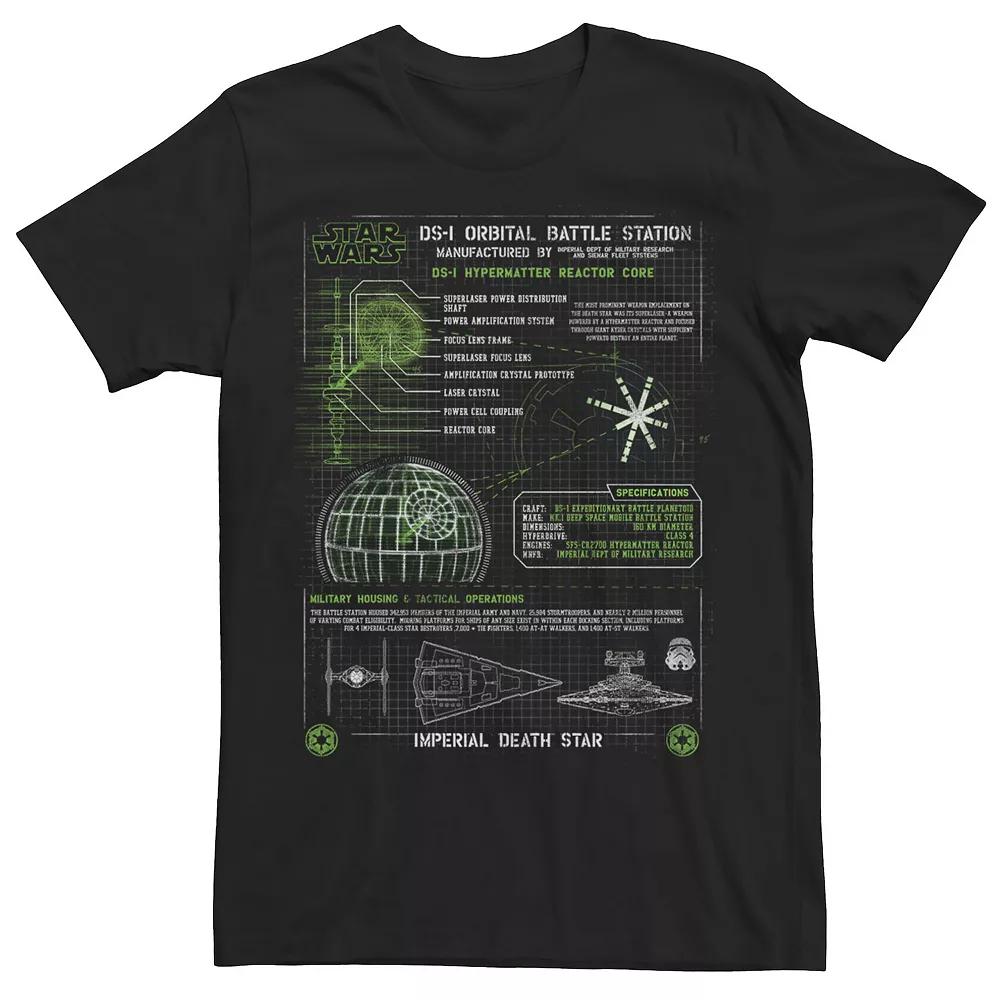 Men's Star Wars Imperial Blueprints Graphic Tee,  Product Image