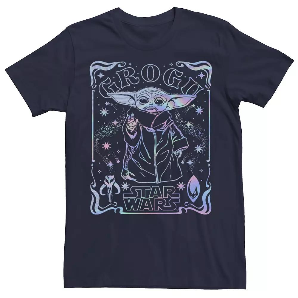 Men's Star Wars: The Mandalorian Grogu Holographic Tee,  Product Image
