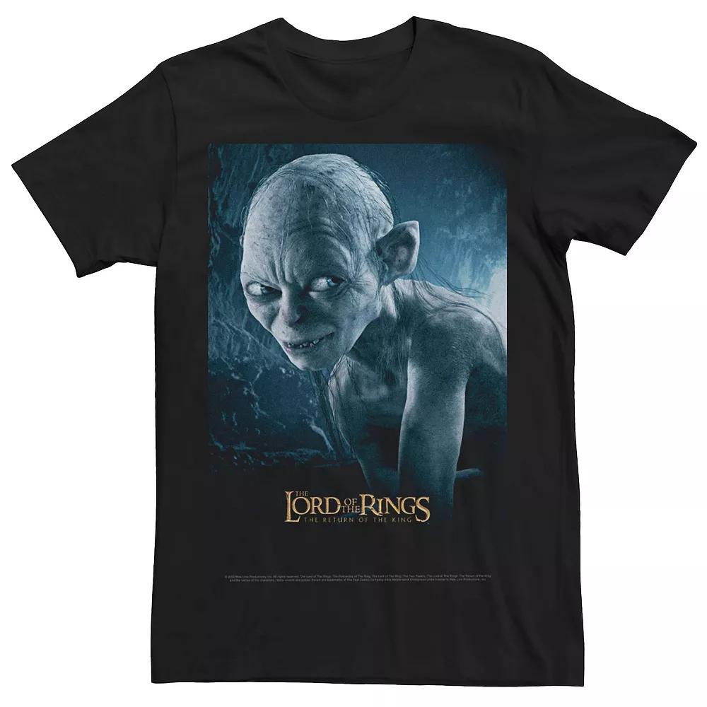 Men's Lord Of The Rings Gollum Poster Photo Real Tee,  Product Image