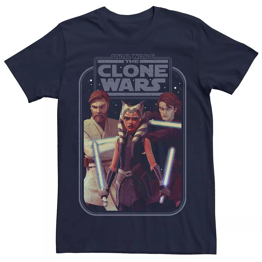 Men's Star Wars: The Clone Wars Heroes Group Shot Tee, Size: XL, Black Product Image