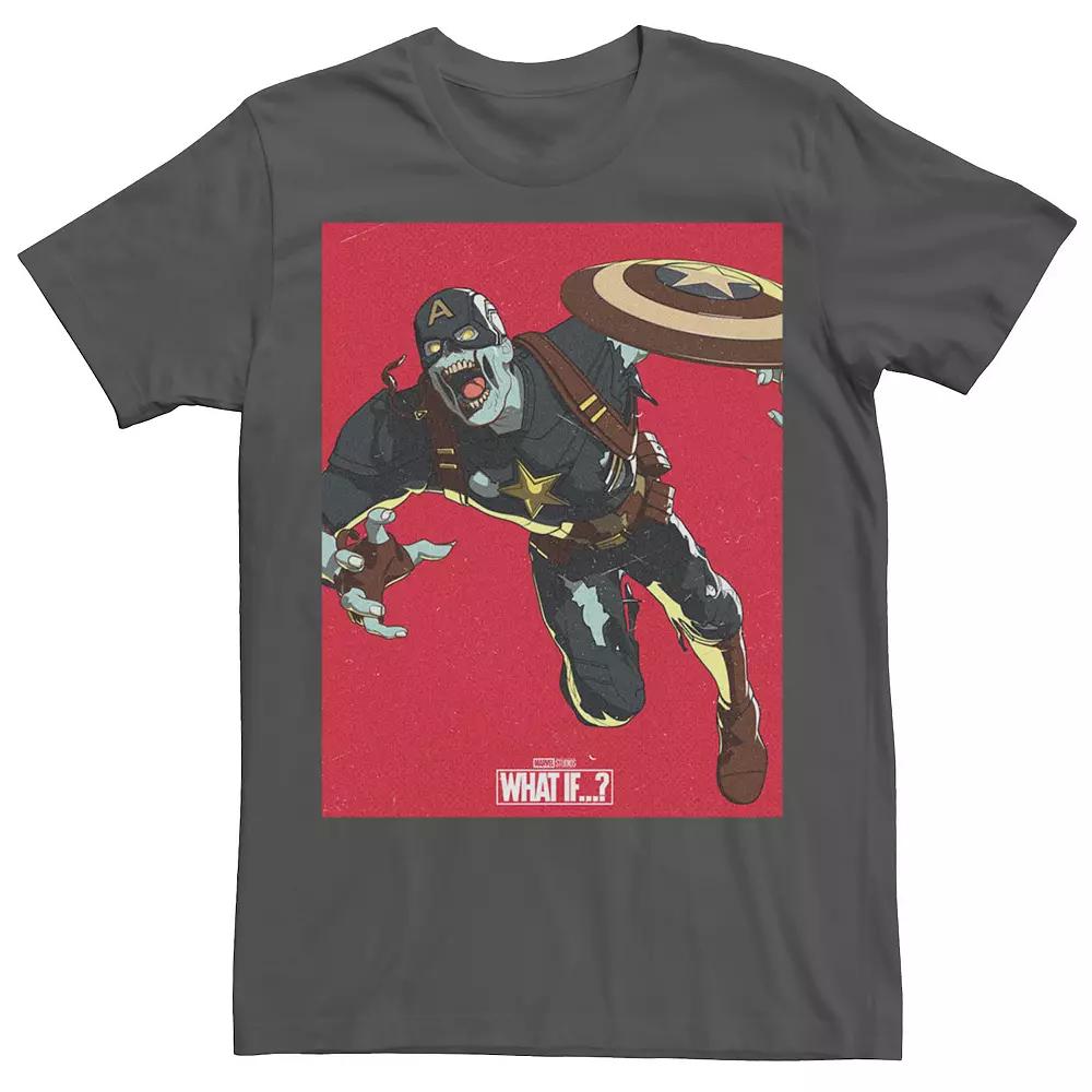 Men's Marvel What If Captain America Zombie Cover Tee, Boy's,  Product Image