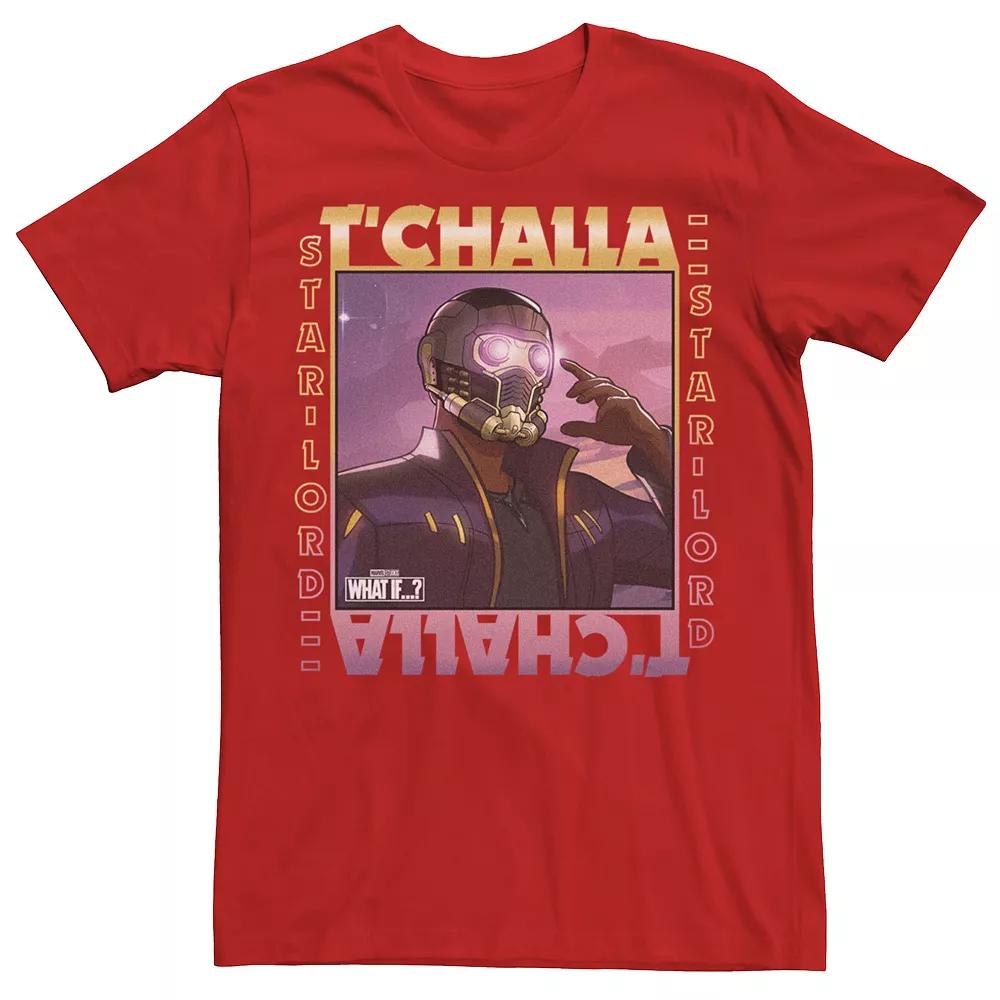 Men's Marvel What If T'Challa Star Lord Poster Tee,  Product Image