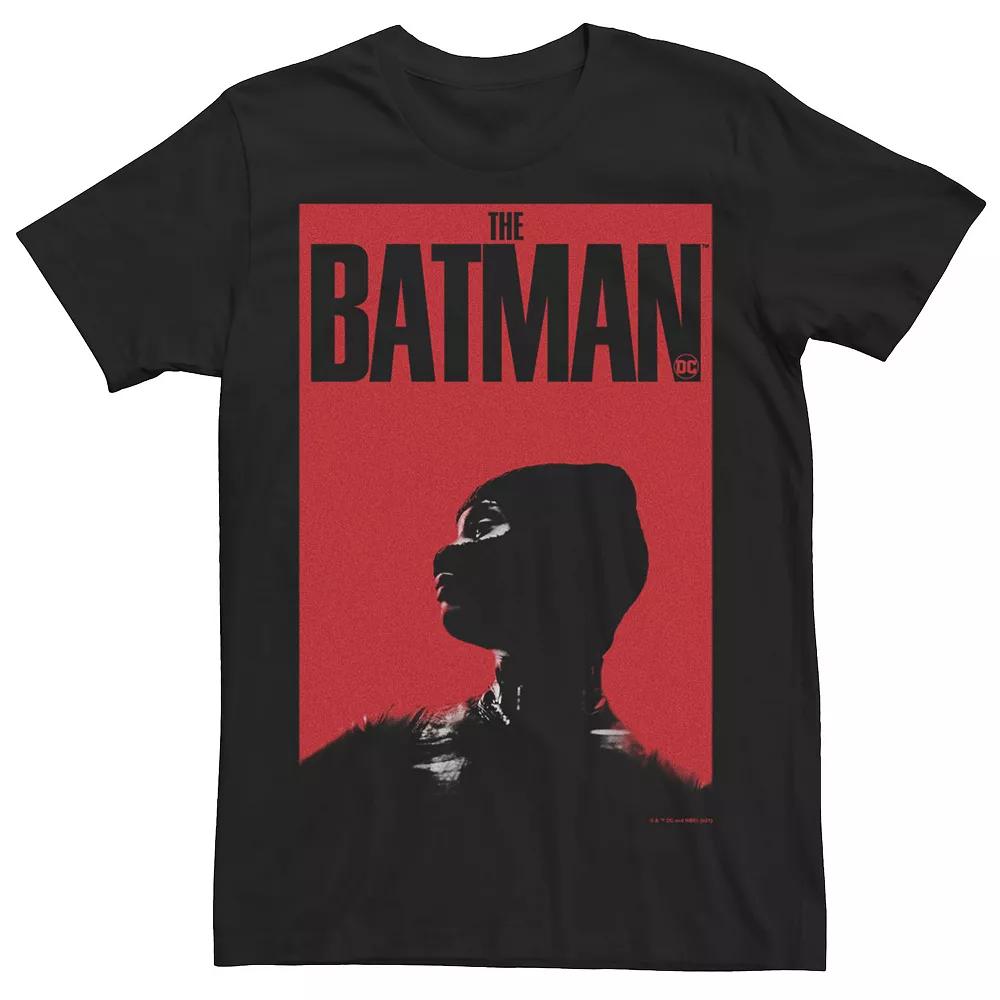 Men's DC Comics The Batman Red Catwoman Poster Tee, Size: Medium, Black Product Image