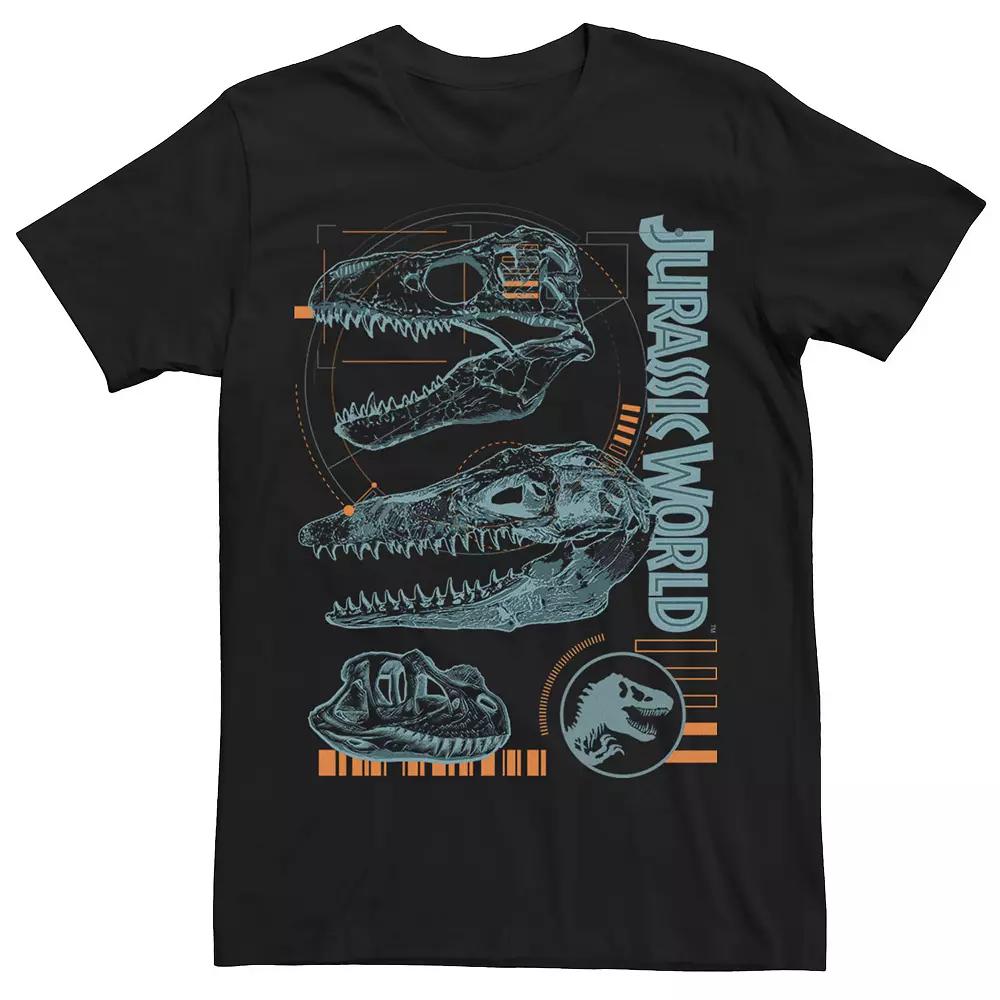 Men's Jurassic World Two Dinosaur Skull Schematic Tee,  Product Image