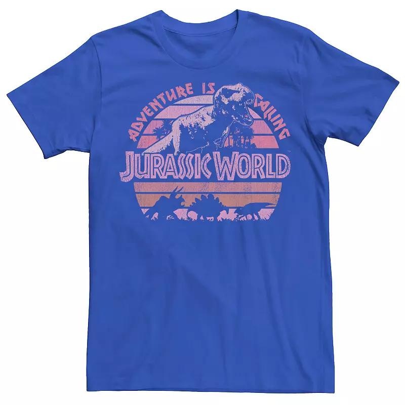 Men's Jurassic Park Retro Colors Checkered Logo Tee,  Product Image