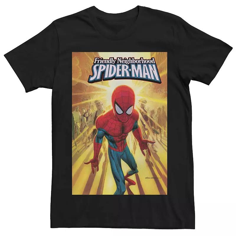 Men's Marvel's Friendly Neighborhood Spider-man Comic Cover Tee,  Product Image