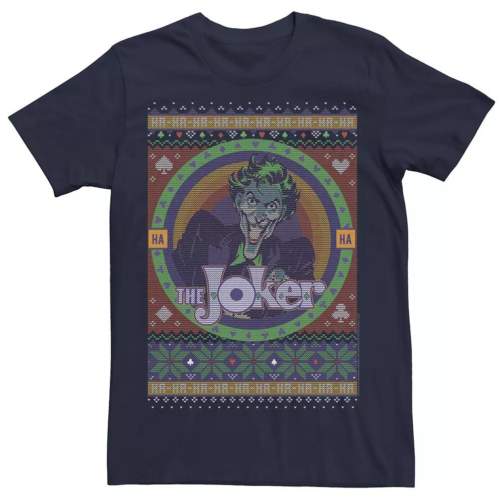 Men's Batman The Joker Retro Knit Style Tee,  Product Image