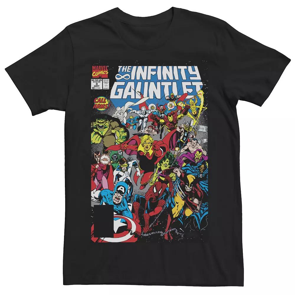 Men's Marvel Infinity Gauntlet Comic Book Cover Tee,  Product Image