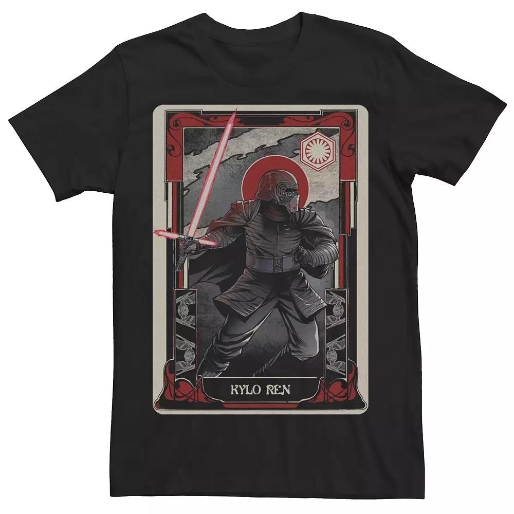 Men's Star Wars Kylo Ren Playing Card Poster Tee,  Product Image