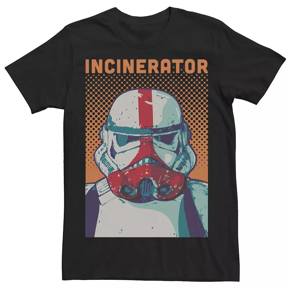 Men's Star Wars The Mandalorian Incinerator Trooper Comic Portrait Tee,  Product Image