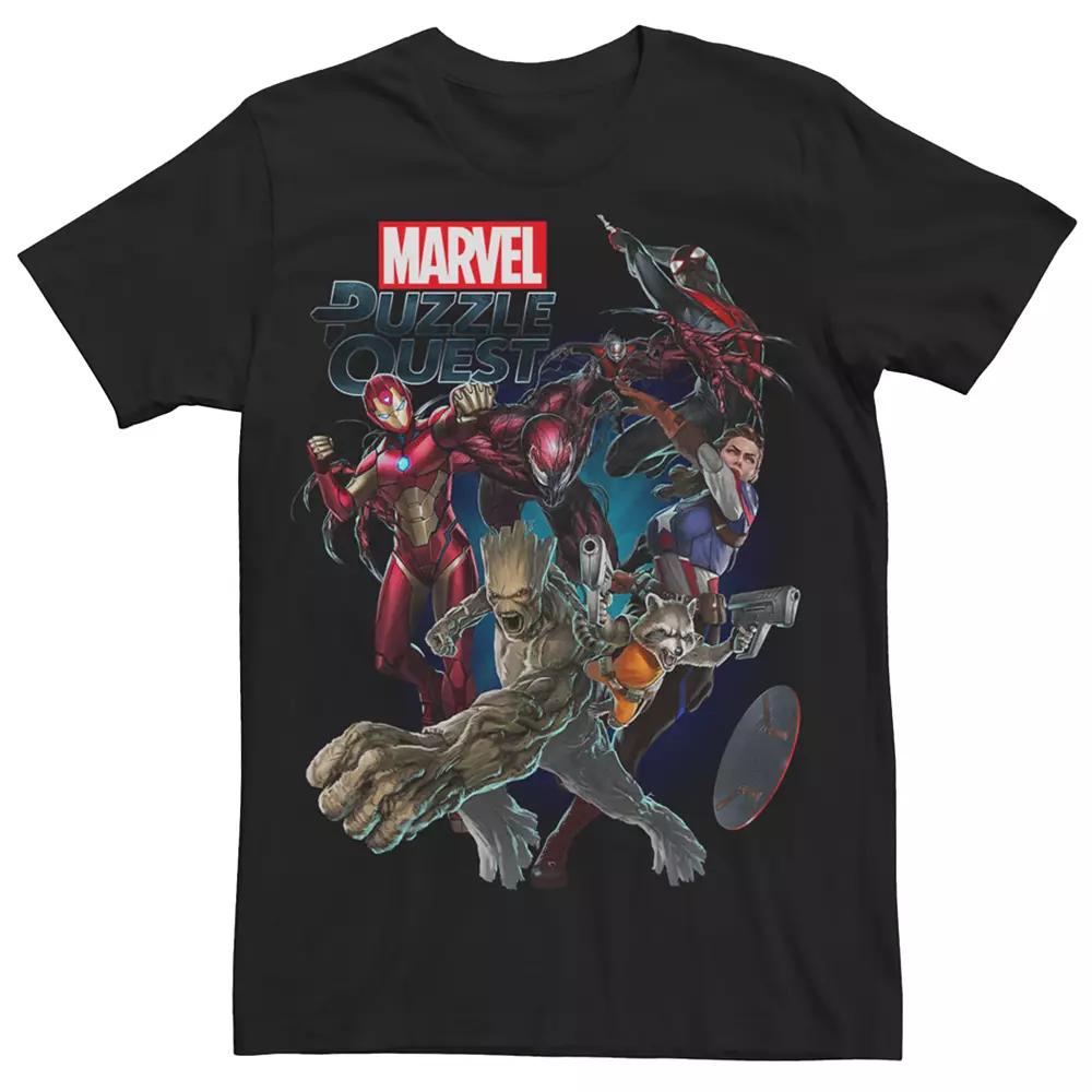 Marvel Puzzle Quest Team Players Graphic Tee, Mens Product Image