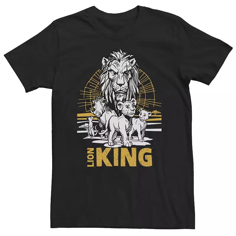 Big & Tall Disney The Lion King Live Action Group Shot Sketch Poster Tee, Men's,  Product Image