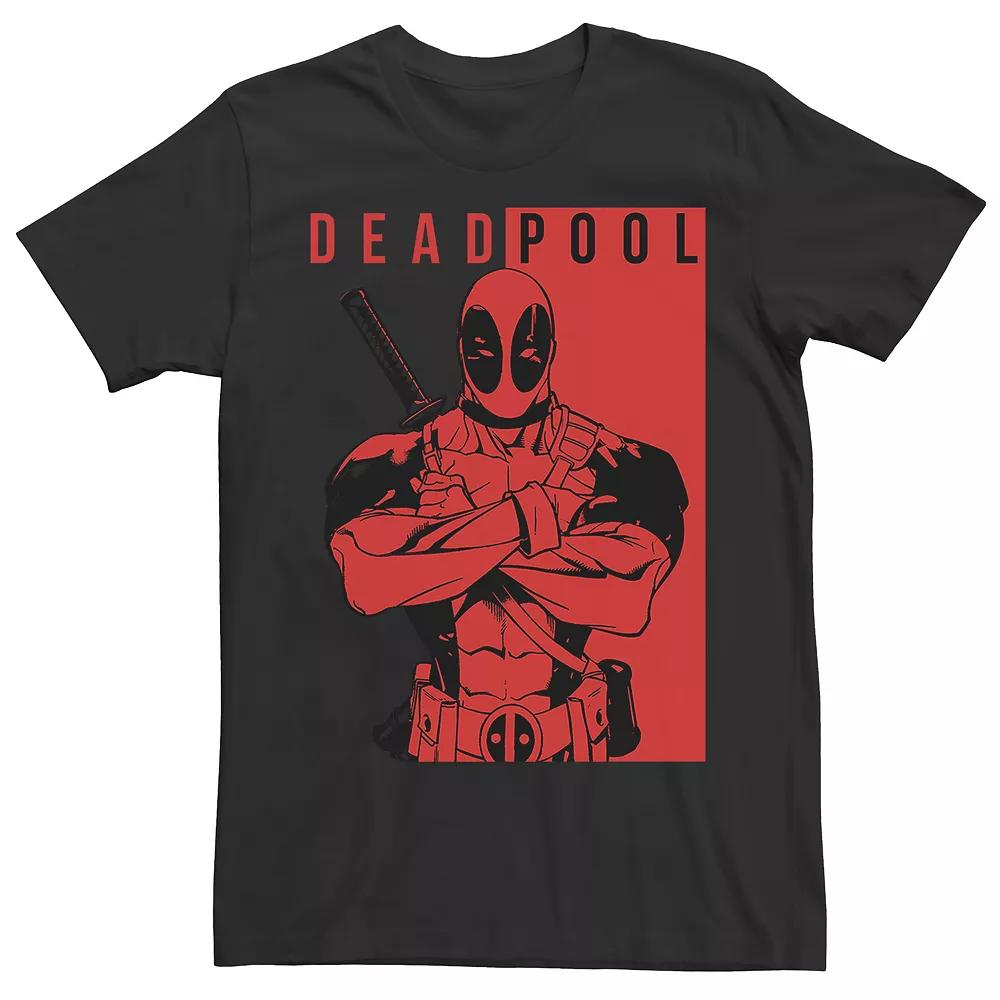 Men's Deadpool Police Tee, Size: XL, Black Product Image