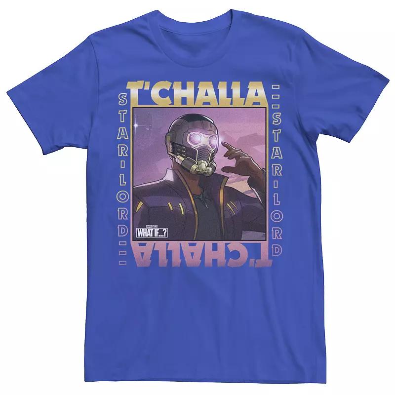 Men's Marvel What If T'Challa Star Lord Poster Tee,  Product Image