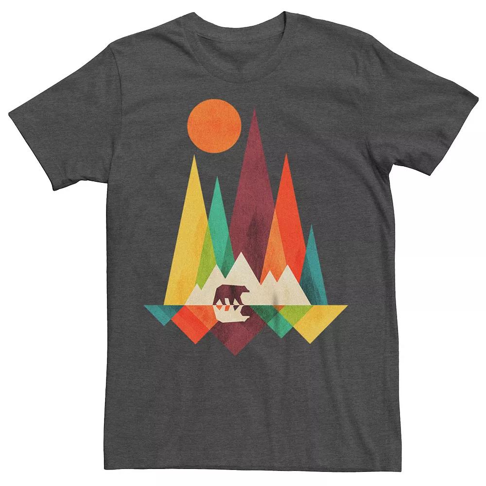 Men's Mountain Bear Abstract Graphic Tee,  Product Image