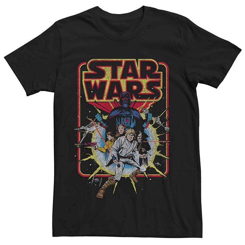 Men's Star Wars Old School Comic-Style Tee,  Product Image