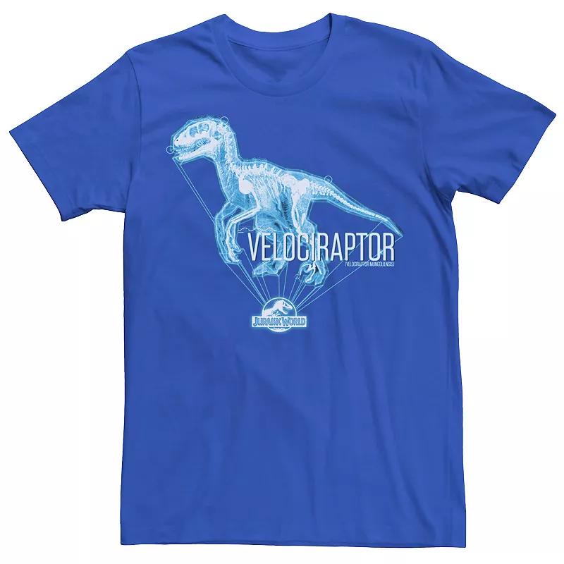 Men's Jurassic World Velociraptor Hologram Title Logo Tee,  Product Image