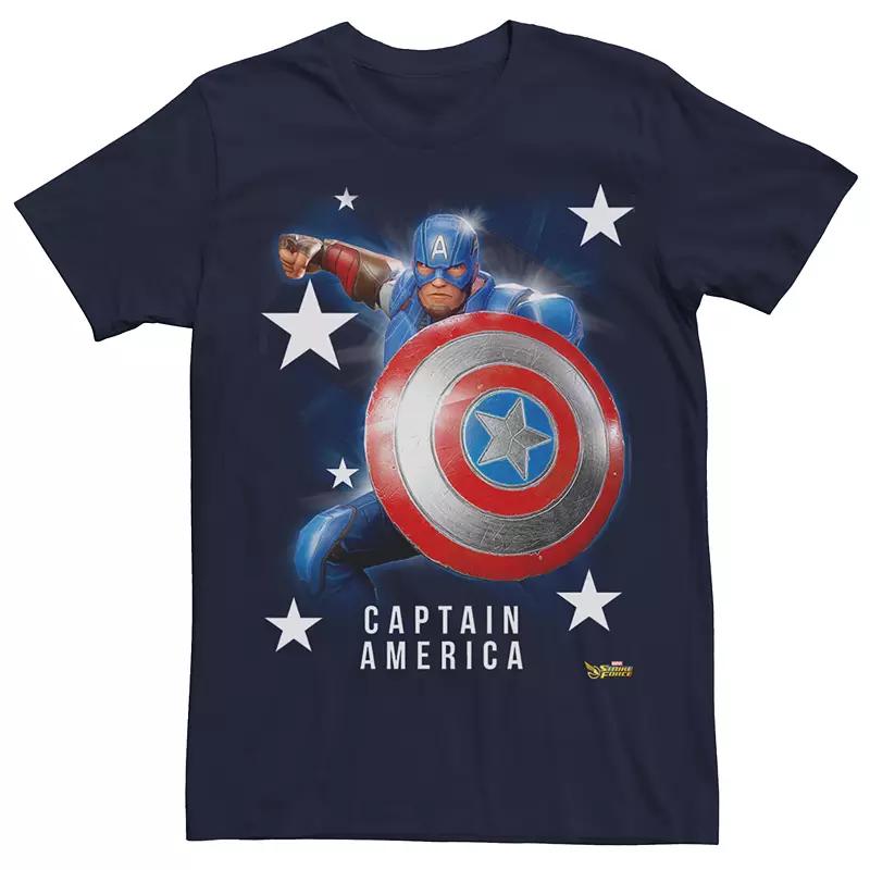 Men's Marvel Strike Force Captain America Graphic Tee, Size: Large, Blue Product Image