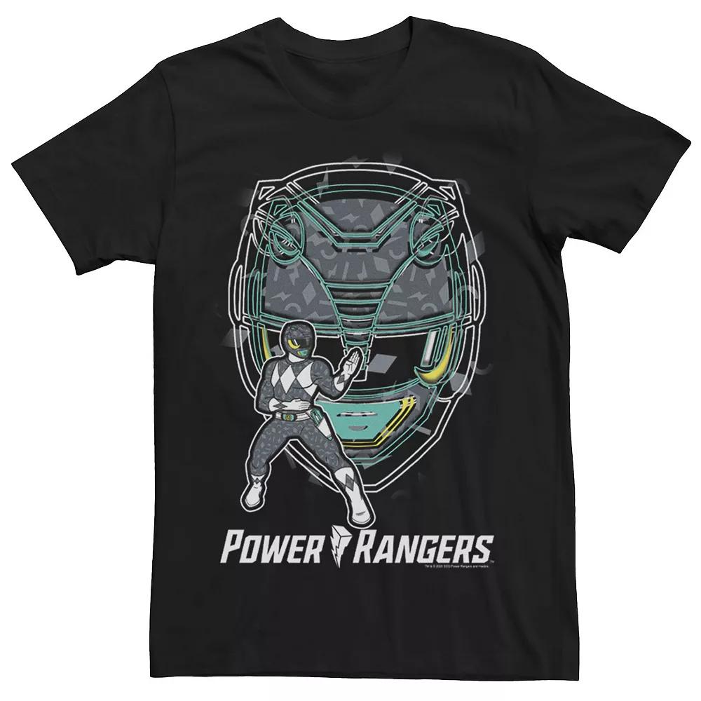 Men's Power Rangers Black Ranger Hero Tee,  Product Image