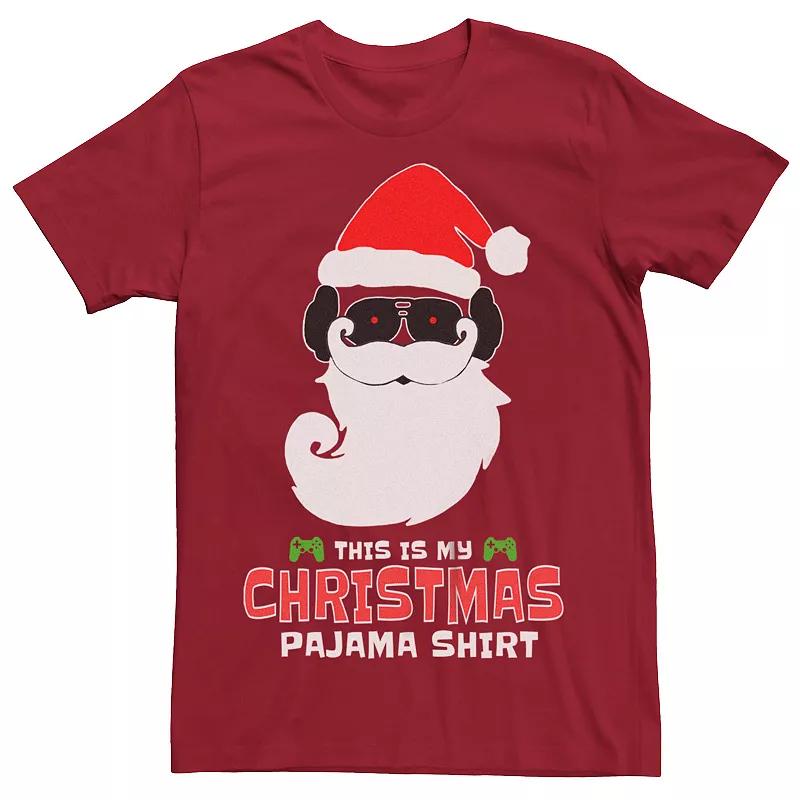 Men's Christmas My Pajama Shirt Santa Graphic Tee,  Product Image